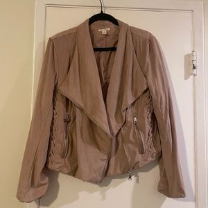 Blush Pink Motto Jacket, Super Soft Woman’s Large